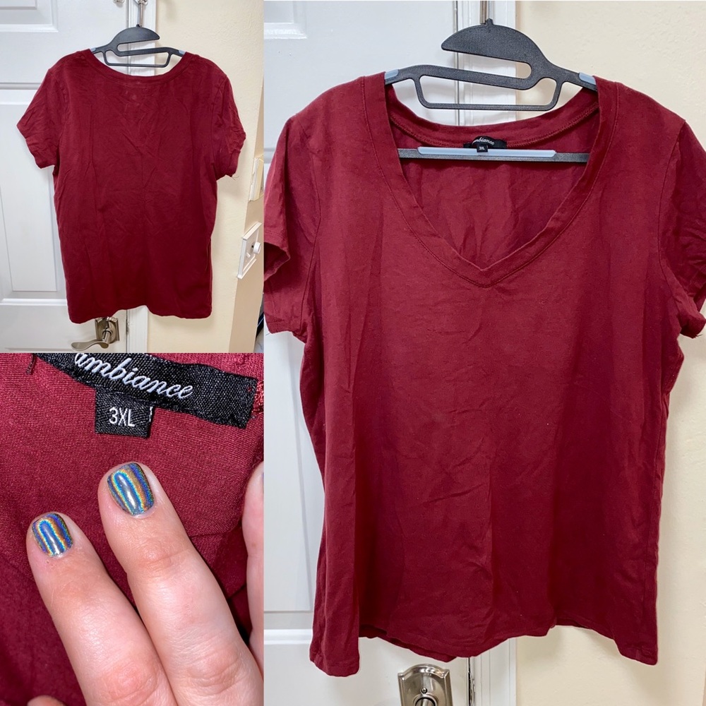 Ambiance Maroon T-Shirt